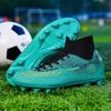 High-top Football Shoes Men and Women Children Broken Nails Tf Leather Feet Artificial Turf AG Nails Youth Student Training Shoes