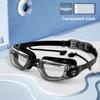Professional Swimming Goggles Men Women Large Frame With Earplugs Waterproof Anti-Fog High-definition Swim Pool Diving Goggles Li Practical Use