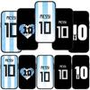 جراب لهاتف Samsung Galaxy S24 S23 iPhone 16 15 14 Xiaomi Redmi Note 13 12 11 Plus 9 Pro Max X XR جراب Argentina No10 Soccer No 10 Football OPPO Huawei