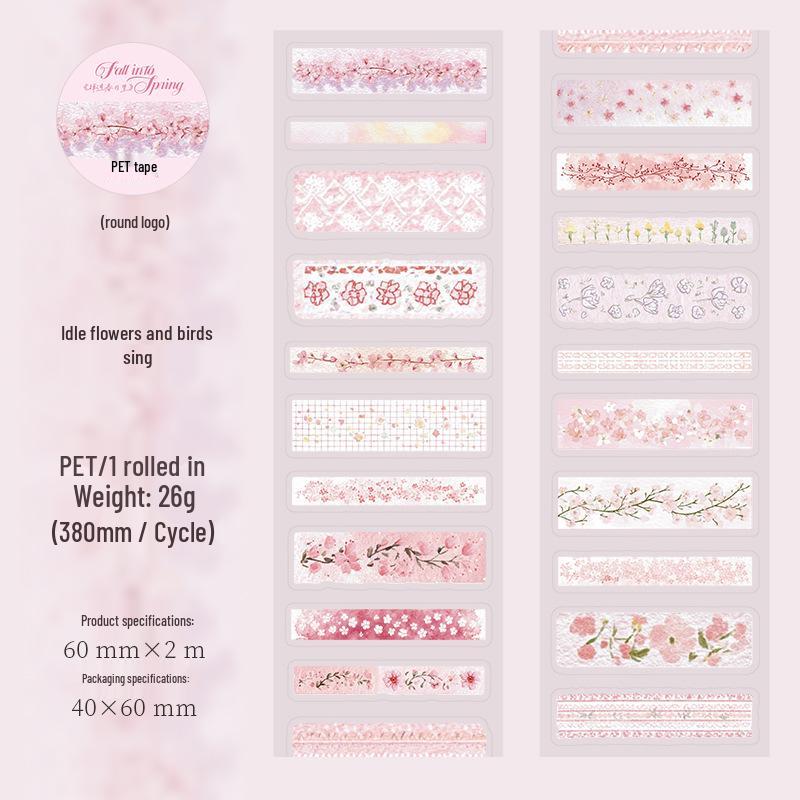 

Ketchup Girl Spring Atmosphere Adhesive Tape - Spring Series Journal Decoration Loop