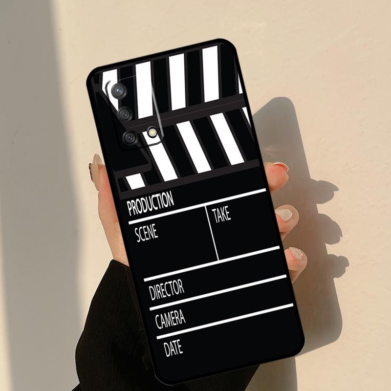 Clapper Board Case For Oppo A80 A60 A40 A15 A16 A17 A57 A94 A74 A54 A76 A96 A18 A38 A58 A78 A98 A6 A5 Pro