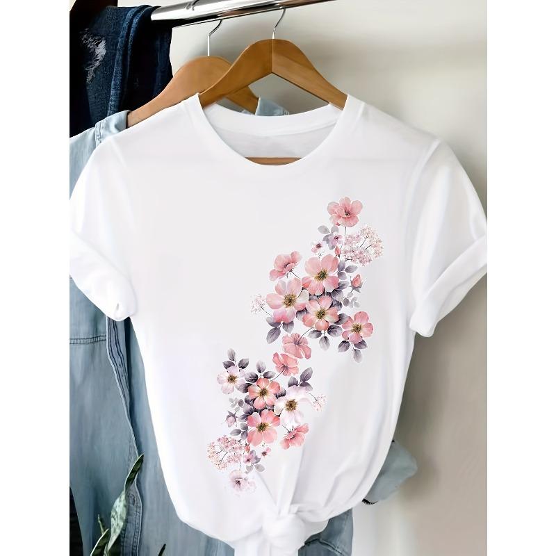 European sizes Women s Stretch Comfort Casual T-Shirt S белый