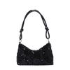 Solid Color Blingbling Sequins Bag Glitter Korean Style Sequins Shoulder Bags Phone Purse Handbag Evening Clutch Bag