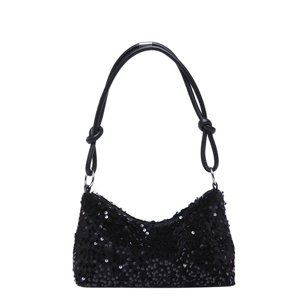 Solid Color Blingbling Sequins Bag Glitter Korean Style Sequins Shoulder Bags Phone Purse Handbag Evening Clutch Bag