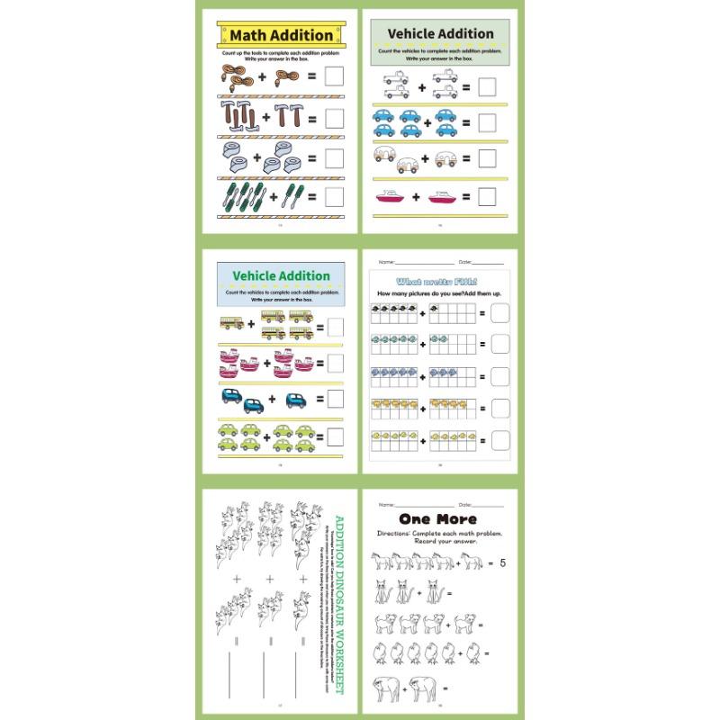 Within 10 Addition Subtraction Math Exercise Book For Kindergarten To First Grade