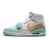 Jordan Legacy 312 Cushioning Abrasion Resistant Breathable High top Vintage Basketball Shoes Men's White Green FV3625-181(Team56-)