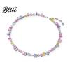 Health Luck Necklace Women Bracelet Multi Shape Colorful Candy Color