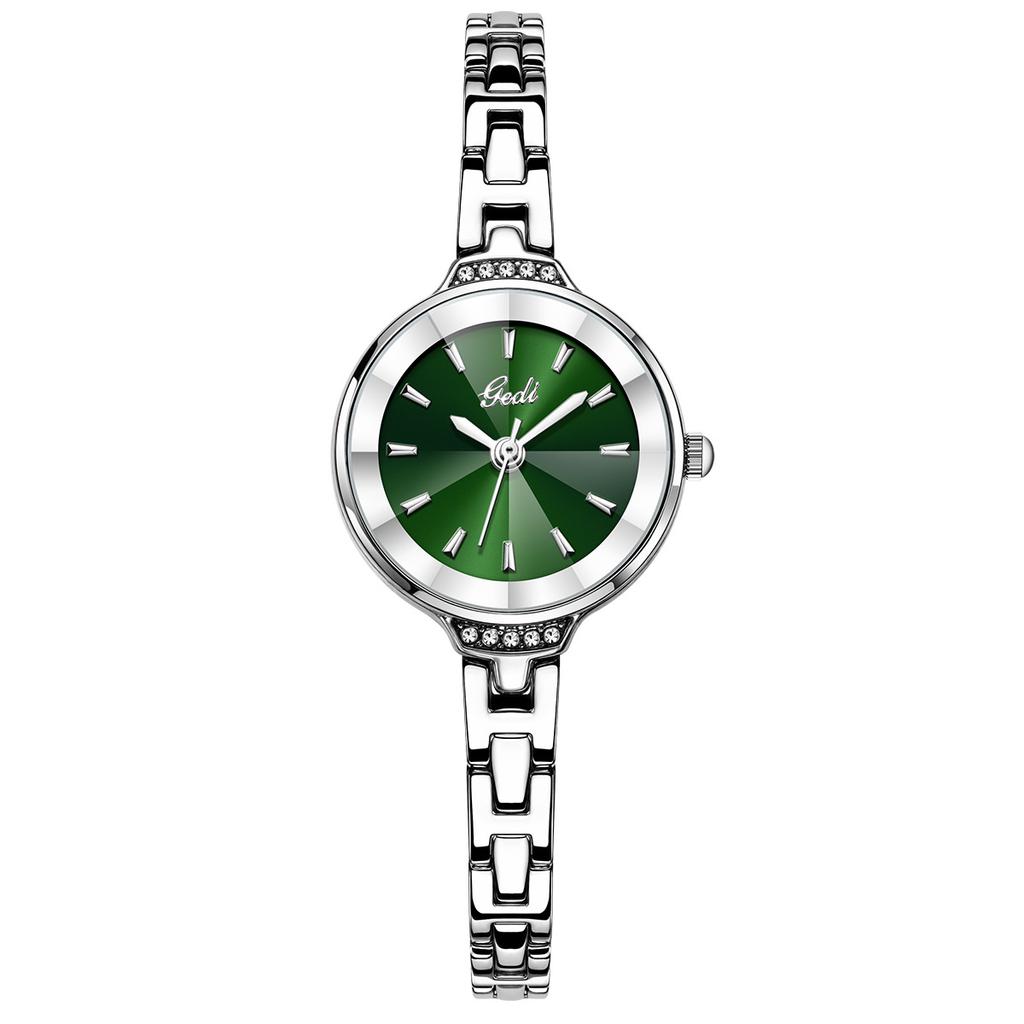Light Luxury Metal Linked List, Simple Small Dial, High-End Women'S Quartz Watch