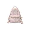 Classic Double-sided Stud Design, Paired with Vintage Floral and Printed Coated Backpack/shoulder Bag, Regular Size, Women's Cherry Blossom Pink