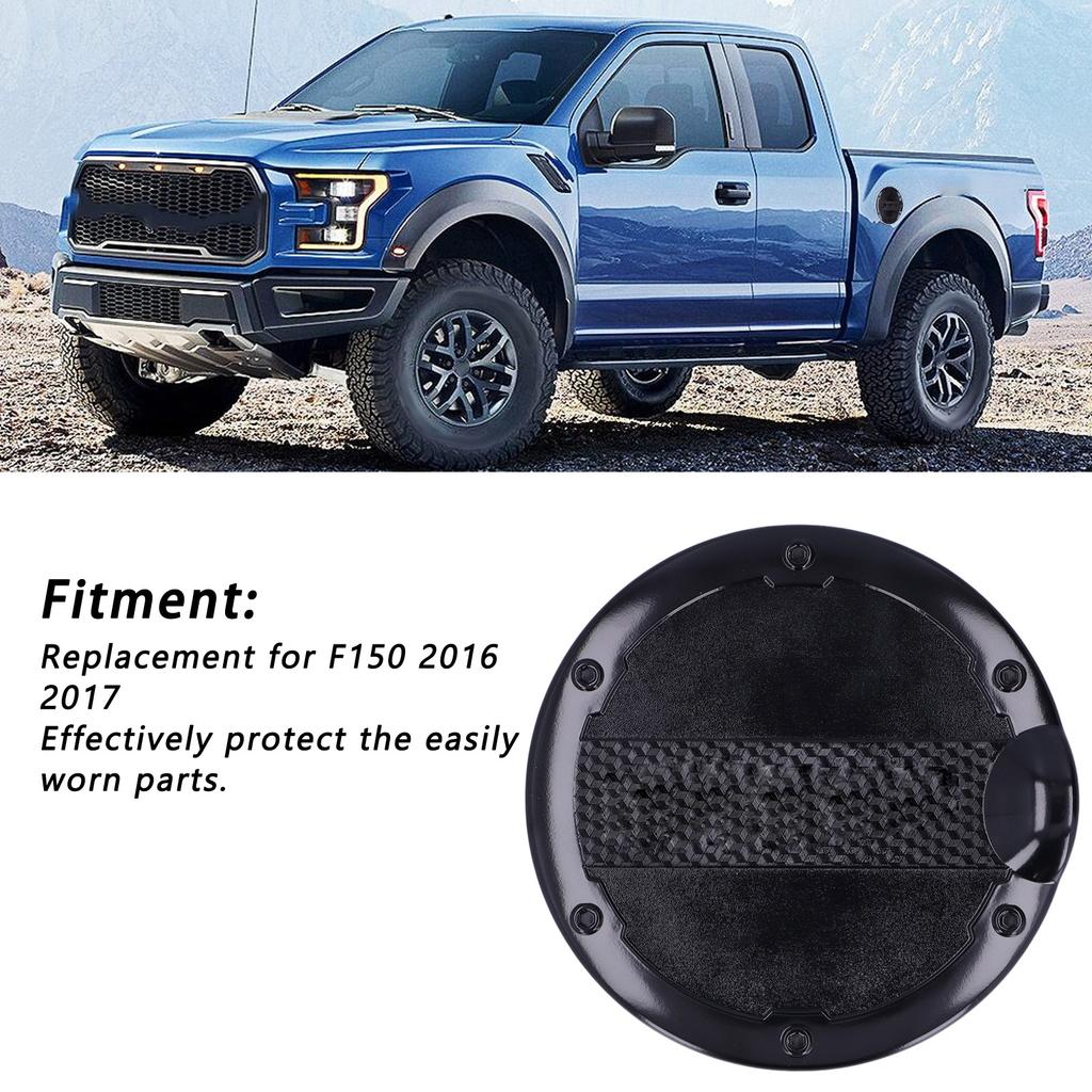 Electroplated Fuel Door Gas Oil Filler Cover Trim Replacement for 2016 2017