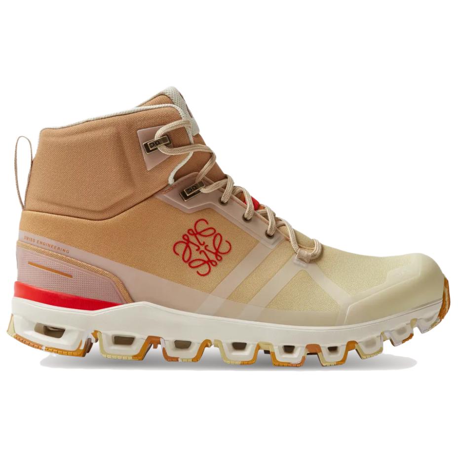 On Cloudrock 2 Fashi Versatile Durable Waterproof High-Top Hiking Shoes Women Hiking Shoes Orange 23.98752