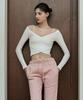 Debiweeo Enjoy Lab Crop Top Devi-T0096-White