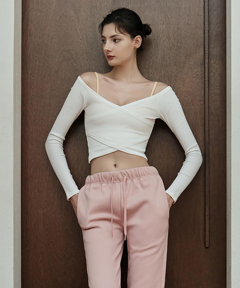 Debiweeo Enjoy Lab Crop Top Devi-T0096-White