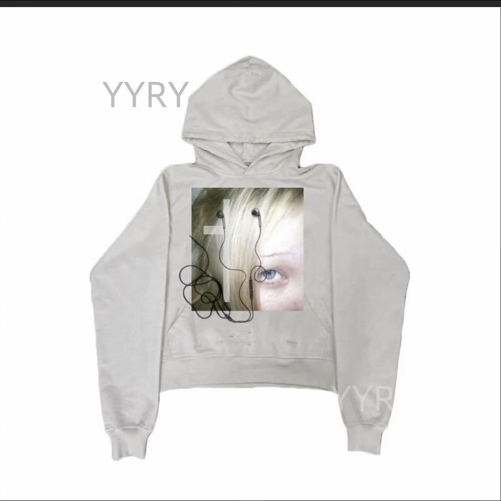 Women's Hooded Long Sleeve Graphic Sweatshirt Loose Fit Dark Street Style Pullover Hoodie Vintage Y2K Pocket Casual Outerwear Top