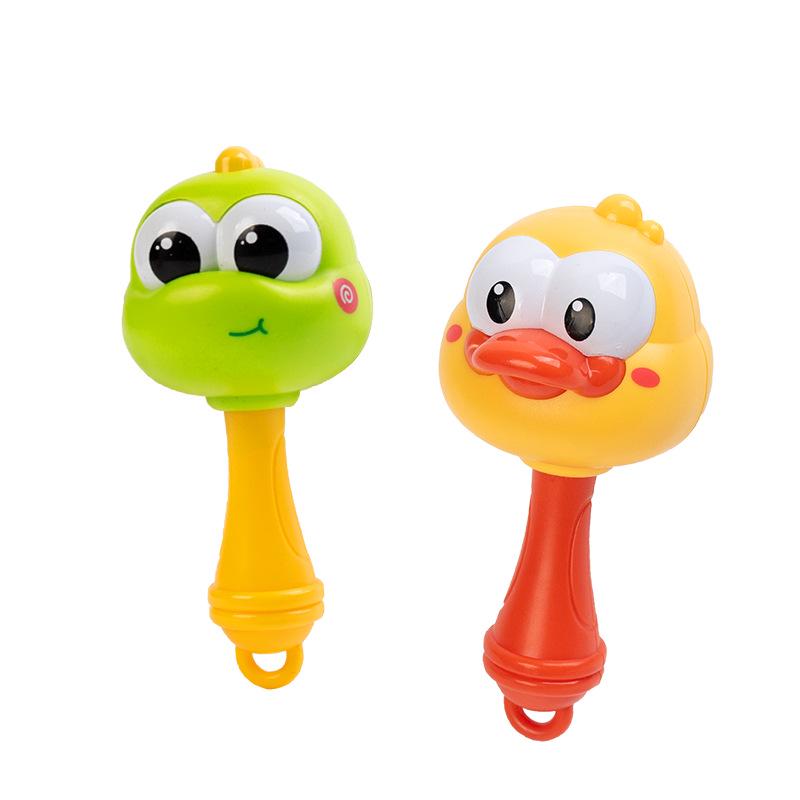 Infant Bell Rattle Toy: Dinosaur Duck Shaker for Early Education and Grasping Training