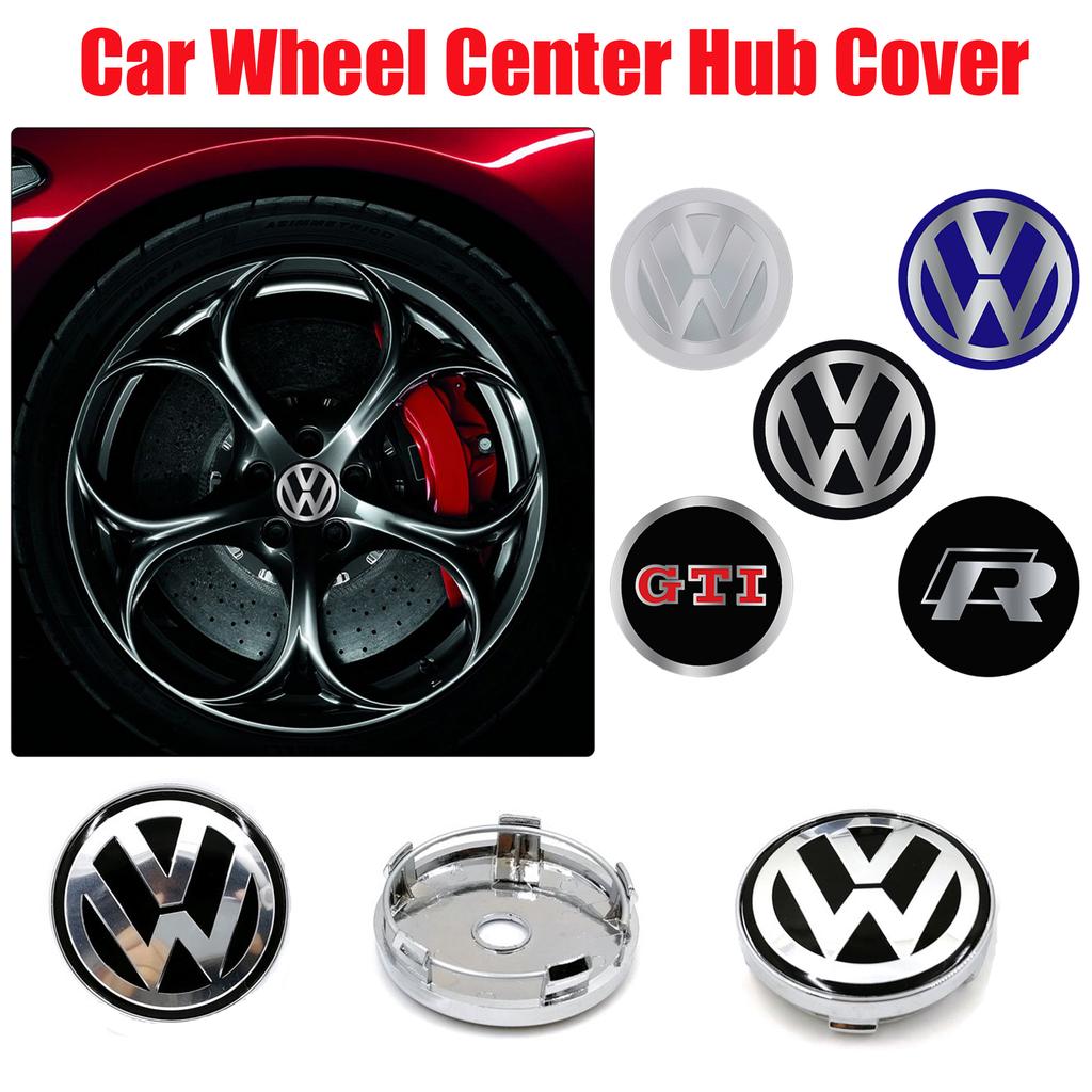 Volkswagen MK4 4Pcs 60MM/63MM/68MM Car Wheel Center Hub Caps Covers Badge For Volkswagen VW R Polo Passat Rline Golf 4 5 6 7 Tiguan Jetta GTI