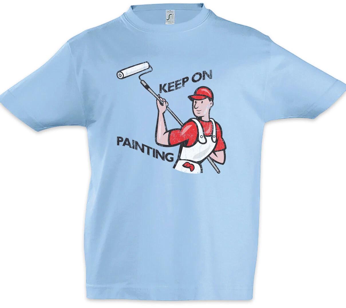 

Keep On Painting Kids Boys T-Shirt Painter Master Painter Painter Craftsman- 120