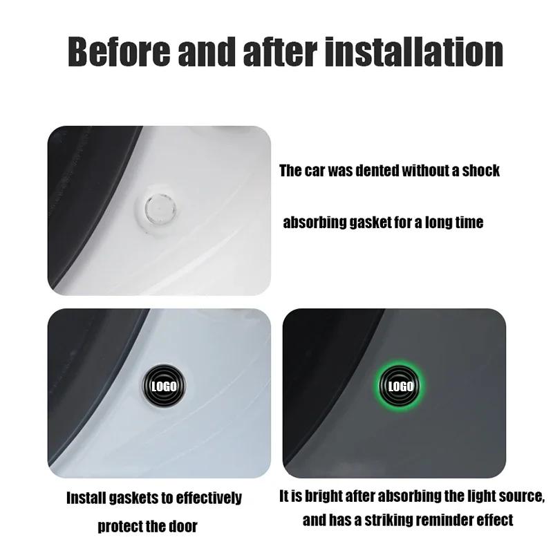 4pcs Car Door Shock Absorber Protection Sticker for Citroen Picasso C4L C3 C2 C1 Berlingo Jumper Saxo Xsara DS3 DS4 DS5 Elysee akh256
