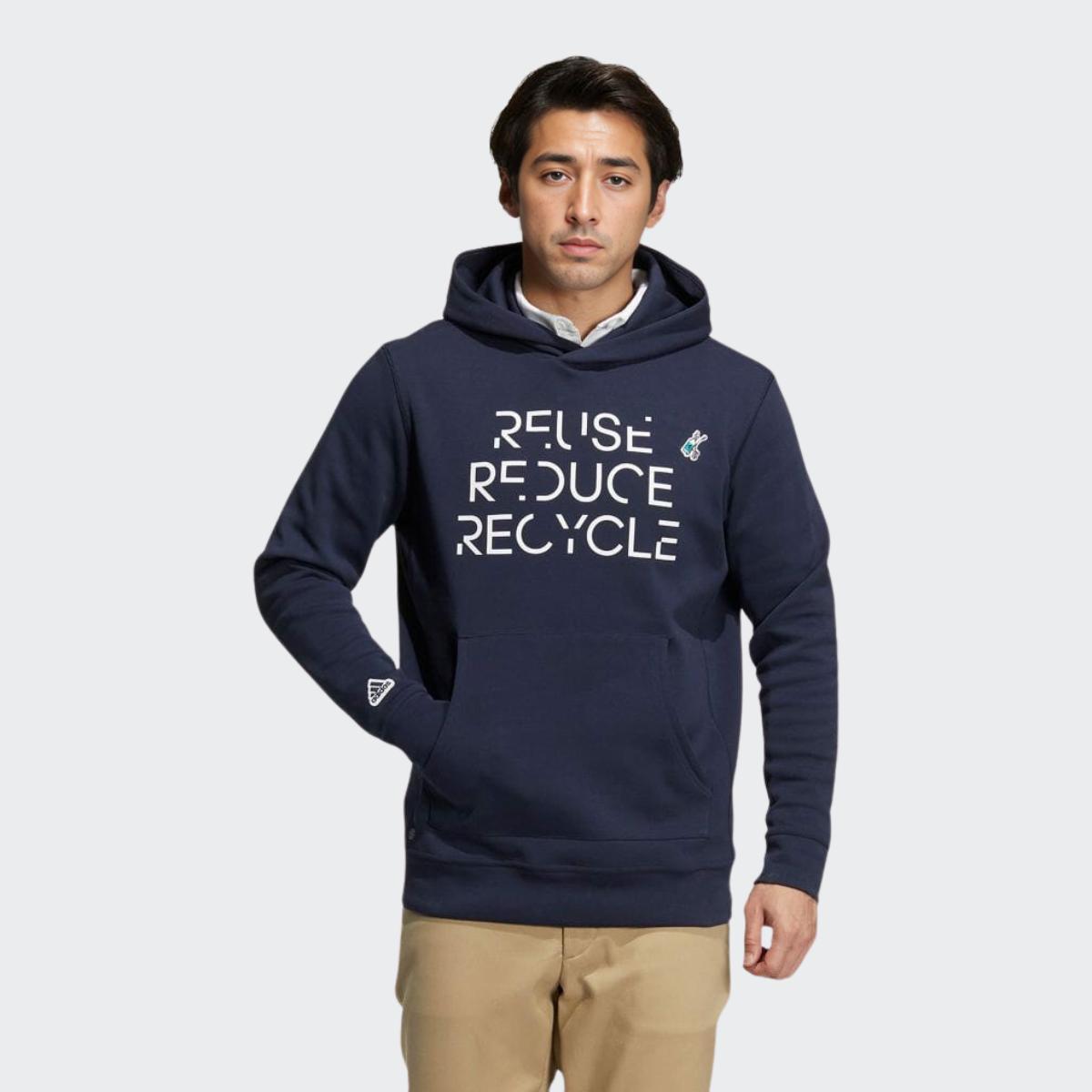 Adidas Толстовка с капюшоном и принтом алфавита для мужчин — фото 2