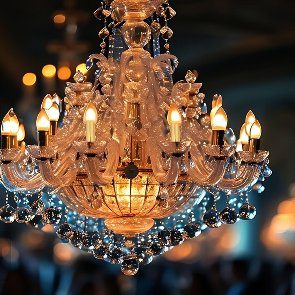 6Pcs Candelabra Base Socket Sleeves Metal Covers Ceiling Lamp Sleeve Light Fixture Accessories Hanging Lamp Drip