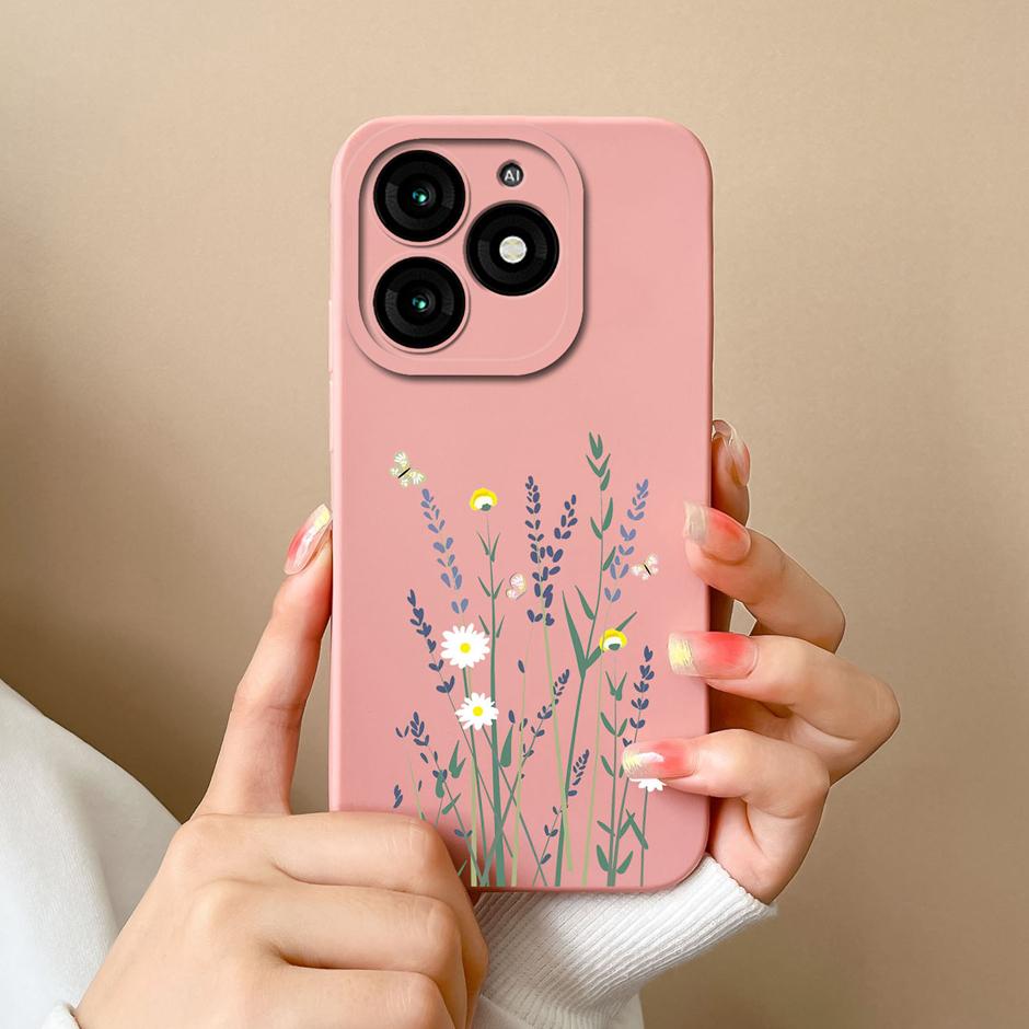 For Tecno Itel A70 Phone Case Cool Girl Cartoons Pattern Liquid Silicone Shell For ItelA70 A 70 High-quality New Design Fundas
