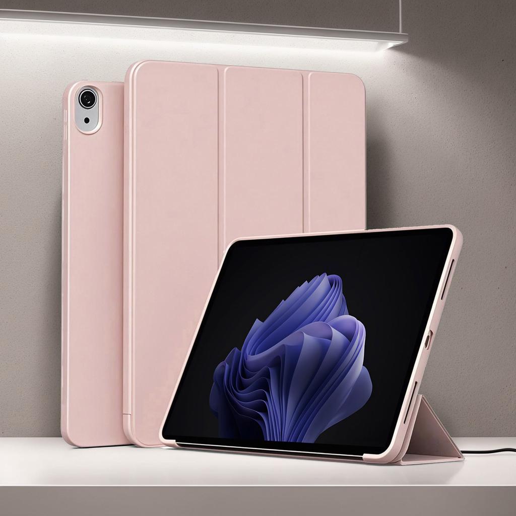for iPad (A16) 11th Generation 11 Inch 2025/10th Generation 10.9 Inch 2022 Tri-fold Stand Flip Cover with Soft TPU Back Shell
