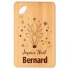 Cutting Board - PLANETEE - Merry Christmas Bernard Cerf - Bamboo - Christmas Pattern - Appetizer Tray