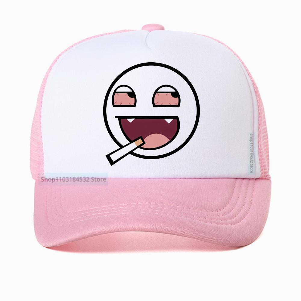 

Epic Face Domo Kun Smoking Funny Meme baseball cap Unisex Women Casual the four seasons Mesh Breathable hats Unisexs sports hats Adjustable