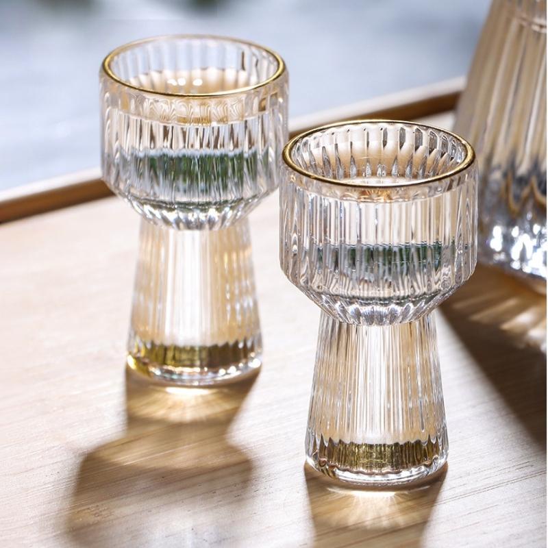 6pcs 10ml Premium Glass Cups, Reusable, Non-Slip, Small Wine Cup Household Wine Dispenser Perfect for Weddings, Christmas