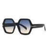 H003  Modern Retro Geometric Six-Sided Sunglasses Trendyy Street Photography Ins Style Poster Style Sunglasses For W