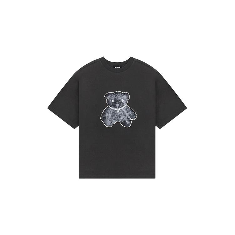 WE11DONE Necklace Teddy-print cotton T-shirt WD-TT9-20-117-U-CH