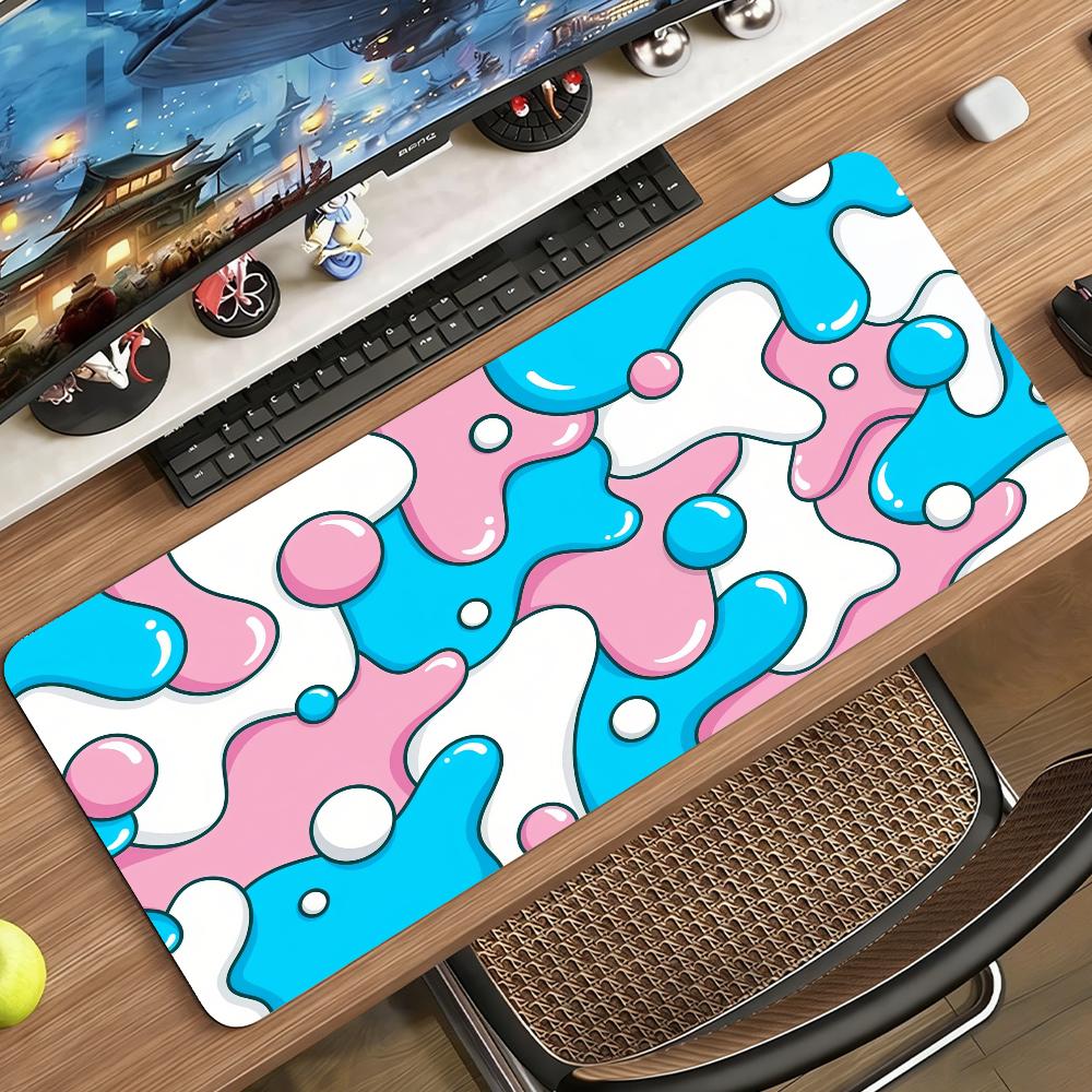 Art Liquid Drip Simple Mouse Pad Non-slip Rubber Gamer Balance Computer Mat Decoracion Deskmat Laptop Office Large