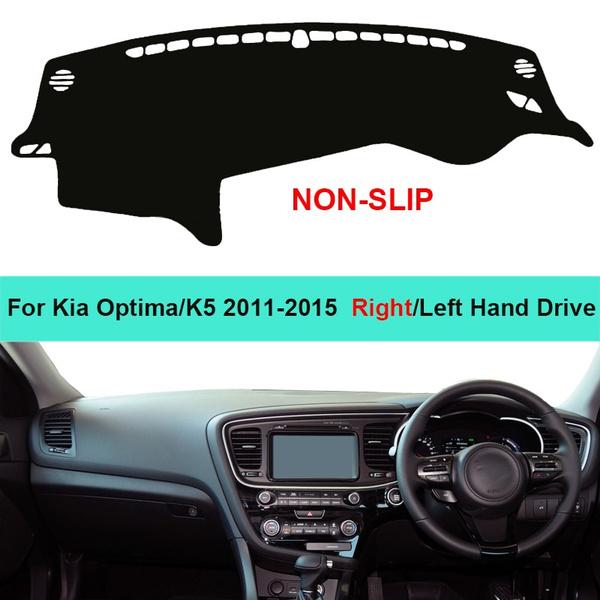 

Для Optima K5 2011 2012 2013 2014 2015 LHD RHD 2 слоя автомобиля внутренняя крышка приборной панели ковер накидка коврик защита от солнца Left Hand Drive чёрный