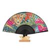 Custom Silk Paper Surface Bamboo Fan: Personalized Eco-friendly Souvenir Gift