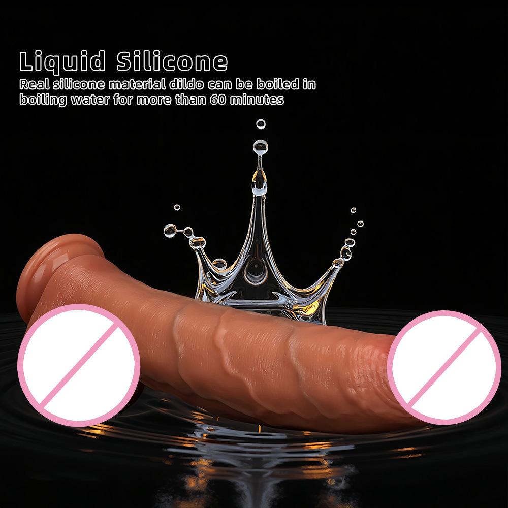 33 * 6CM Ultra Langer Dicker Silikon-Simulations-Dildo für Frauen Weich und Kraftvoll Echter und Falscher Penis für Sexuelle Nutzung durch Erwachsene