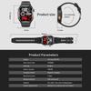 2026 New Outdoor Military Men's Smart Watch Is Equipped with GPS LED Lighting Compass Wireless Communication IP68 Waterproof  Smartwatch Music 540mah