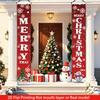 2pcs Christmas Door Couplet Banner Traditional for Garden