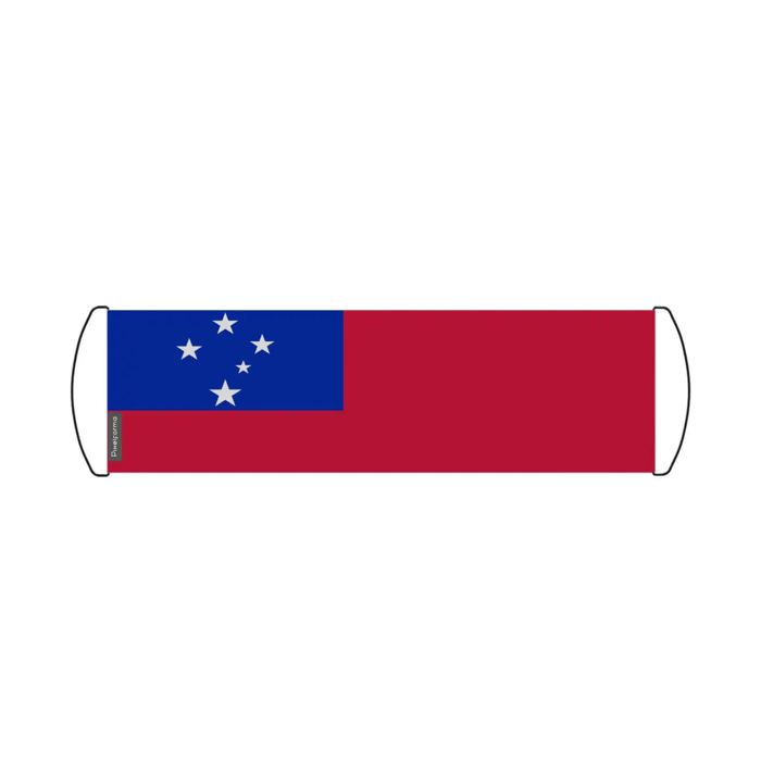 Drapeau - Samoa - 17 x 50 cm - Polyester - Imperméable - Recto/verso