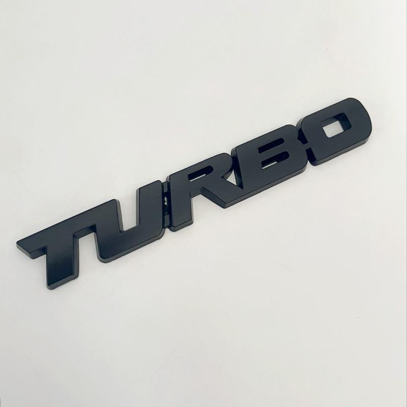3D Metal Turbo Sticker For Car Fender Trunk Decal Badge For Renault Subaru Toyota Jeep SAAB Turbo Emblem Letters Accessories vus9