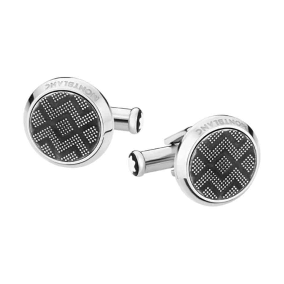 Montblanc Letter Logo Cufflinks Men cufflinks Silver MB116654 F,Silver