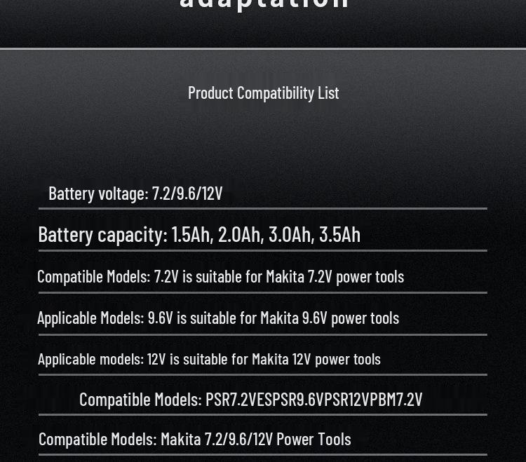 Compatible Nickel Battery for Bosch Cordless Drill/Driver PSR7.2VES, 9.6V, 12V BAT001.