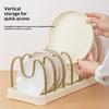 Adjustable Plate and Tableware Holder Multi Functional Storage Rack for Compact Kitchens