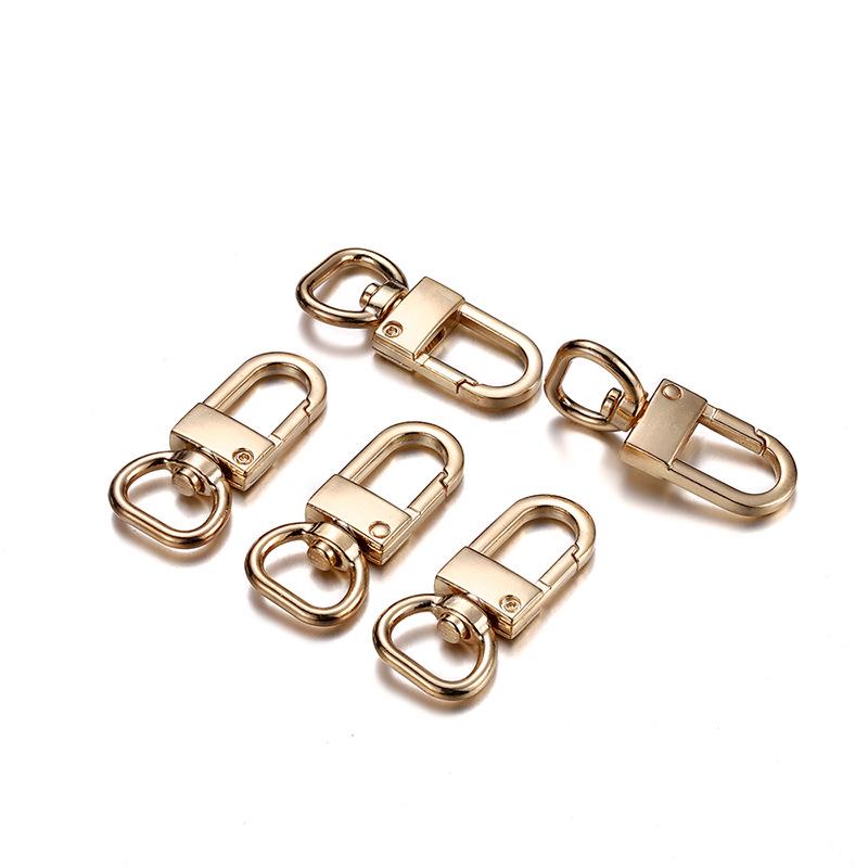 Portachiavi con moschettone a pinza di aragosta girevole: Connettore durevole in lega color-preservante per gioielli e accessori