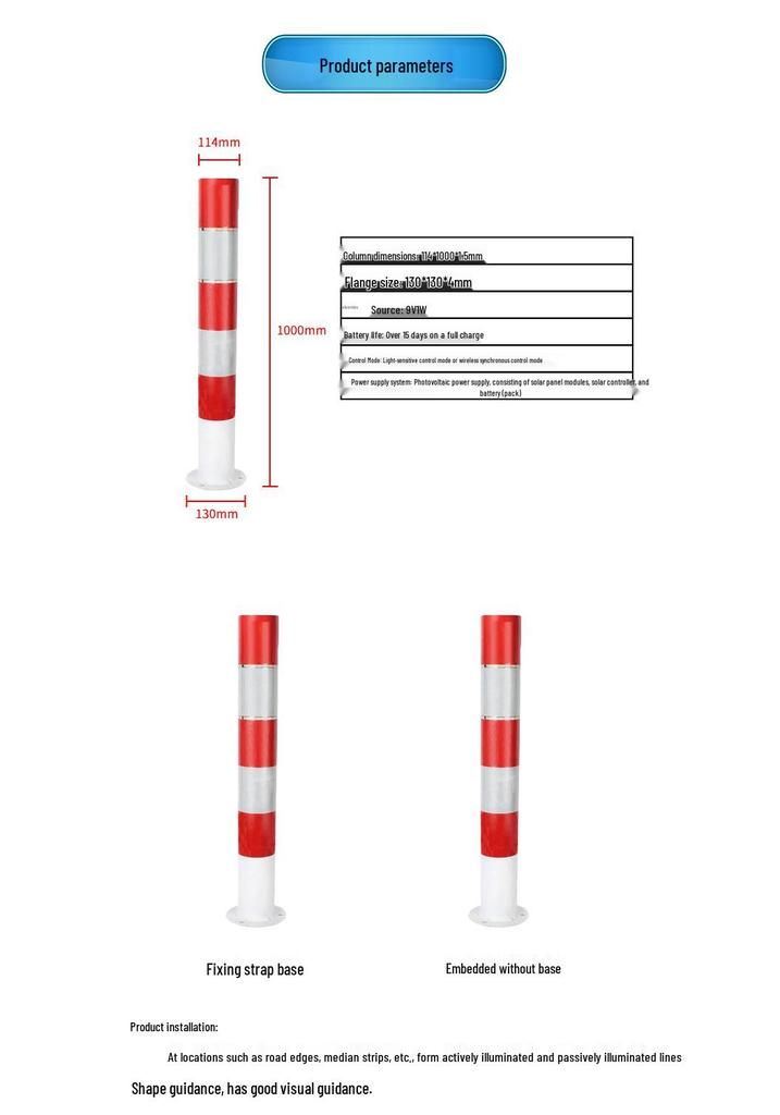 Colton Solar LED Warning Safety Light