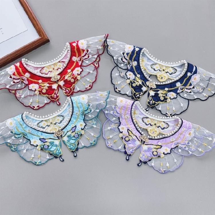 Yunjian Shawl Decorative Hanfu Floral False Collar Embroidery Detachable Collar