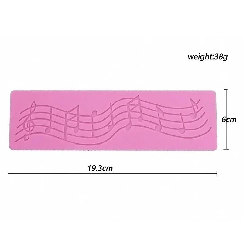 Kitchen Small Baking Silicone Mold Music Symbol Lace Cake Decorating Tools Wedding Cookie Chocolate Silicone Molds Accessories