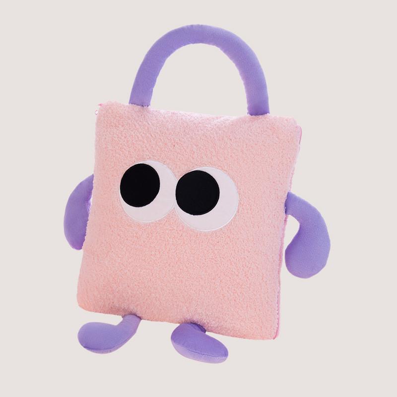 Cartoon Plush Toy Pillow Blanket Combo For Sofa Bed Office Nap Gift Doll Adults