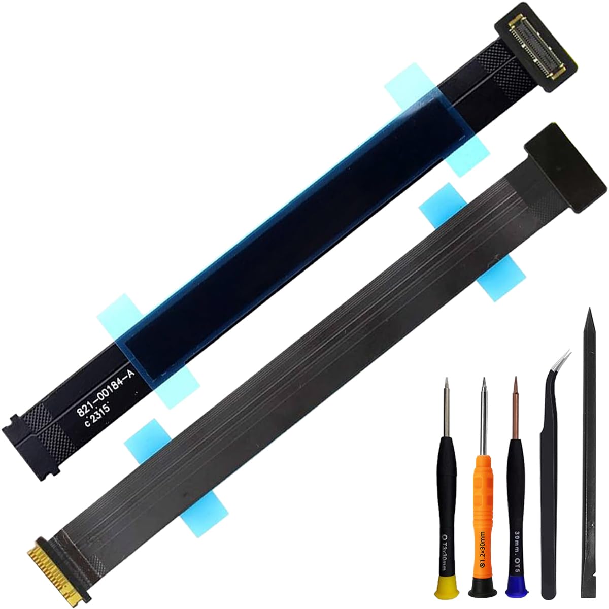 

ZHUROUPU Touchpad and Trackpad Ribbon Flex Cable Replacement for MacBook Pro Retina A1502 Early 2015 and 13 (Part Number 821-00184-A), MF839LL/A,