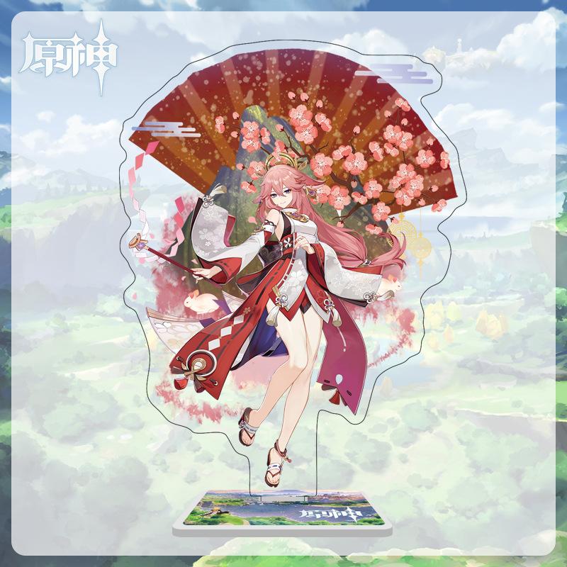 

Акриловая большая стойка высотой 16 см с персонажами из Мондштадта, Ли Юэ и Инадзума из Genshin Impact 16cm