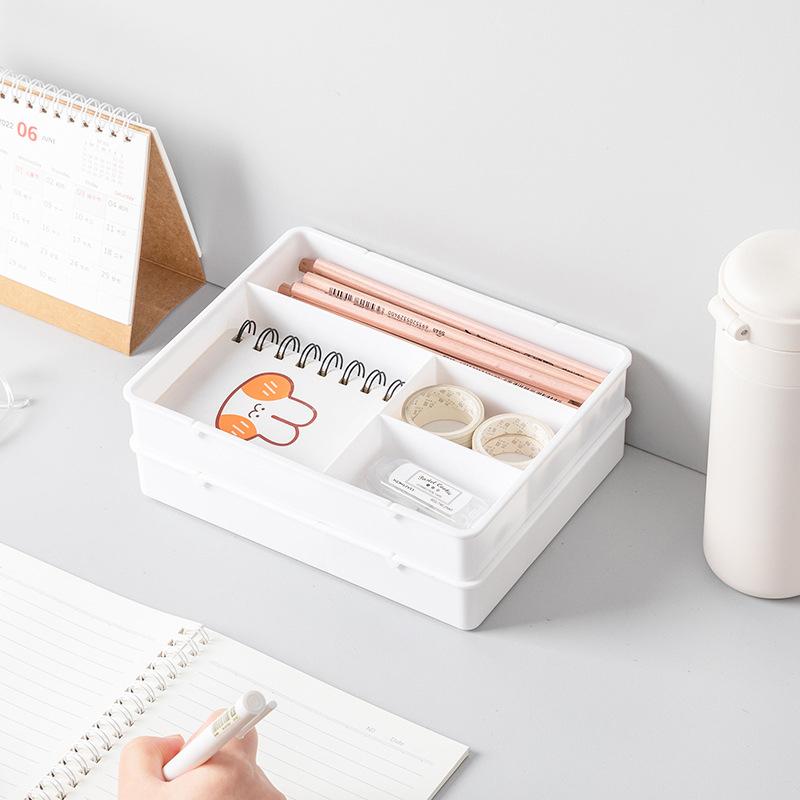 Desk Drawer Organizer Desk Sundries Stationery Storage Box Bin Cosmetics Makeup Organizer Home Office Drawer Divider Container
